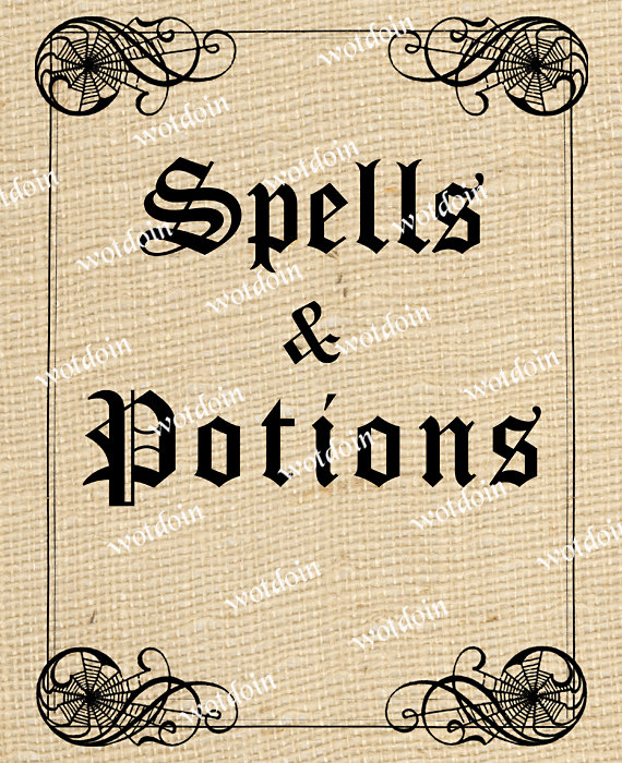 potion book printable